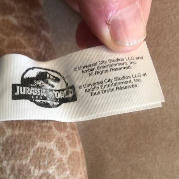 Jurassic World Dominion Tyrannosaurus Rex Brown Plush Dinosaur 13 Inch - Picture 2 of 3